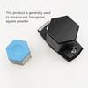 Hexagonal Pool Cue Chalk Box with Magnetic Clip 6063 Aluminum Black Lightweight Magnetic Portable Billiard Chalk Case for Billiard Cue