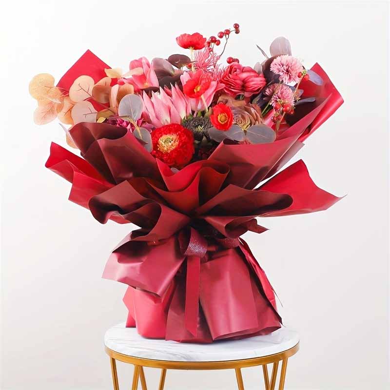 20 Sheets Korean style waterproof Flower Wrapping Paper Florist Bouquet Paper DIY Crafts gift wrapping paper 58 x 58cm/22.8x 22.8 inch