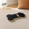 Interactive Pet Grooming Tool Dog Scratch Board with Treat Box Wooden Nail File Board Bone Natural Claw Smoothing Shaped Pad Grinder Alternative