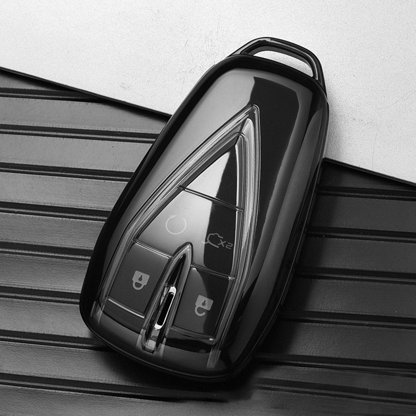 

Прозрачный чехол для автомобильного ключа из ТПУ для Changan UNIT UNIK CS35PLUS CS55 PLUS CS75 PLUS Oshan X7 X5 автомобильные аксессуары чёрный