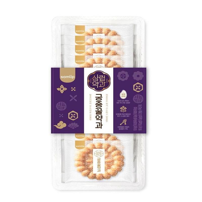 SPC SAMLIP Korean Traditional Honey Cookies, Sweet Teafood Yakgwa 30g X 10ea
