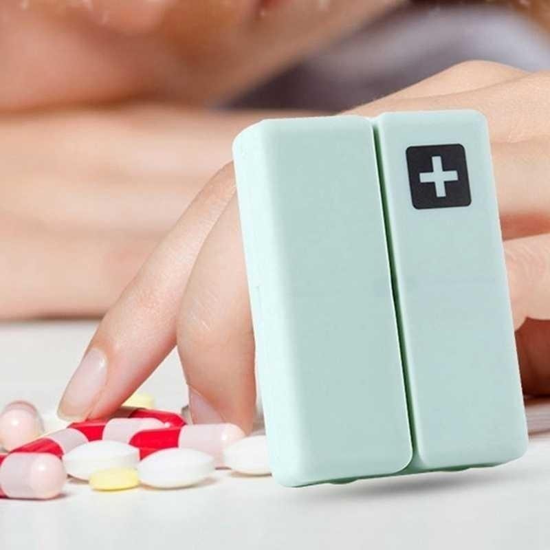 7 Days Weekly Folding Pill Box Plastic Organizer Vitamin Pill Dispensing Medicine Box