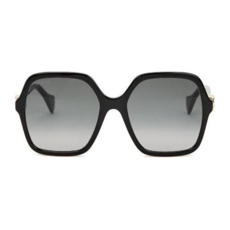 GUCCI Temple Logo - Butterfly Sunglasses Unisex Couple Black