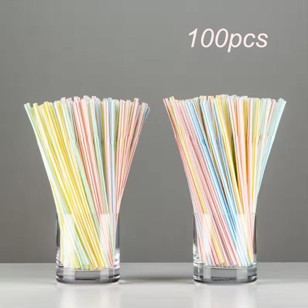 100/400/800pcs Drinking Straws Colorful  Rietjes Flexible Wedding Party Supplies Drinking Straws Kitchen Wholesale
