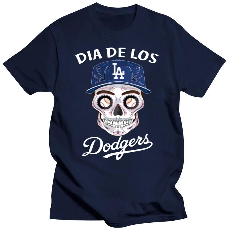Dia De Los Dodger Halloween Sugar Skull T Shirt Tee Shirt S 5Xl