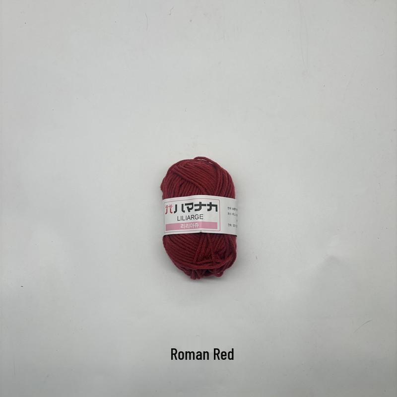 Korean Baby Milk Cotton Yarn: 4-Strand Crochet & Hand Knitting Yarn for Dolls, Infants, and Children.