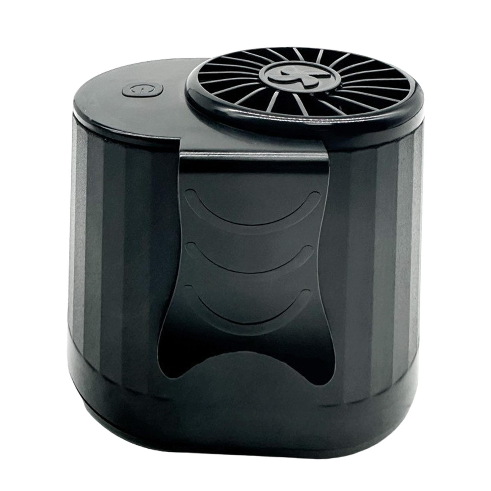 

Поясной вентилятор с 4 скоростями, регулируемый, прочный, с зарядкой через USB, носимый вентилятор, подвесной вентилятор для пешего туризма, садоводства, скалолазания, кемпинга чёрный