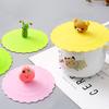 6Pcs Silicone Cup Lid Set Cute Animal Drink Covers Reusable Airtight Mug Cover for Hot/Cold Beverages Dustproof Leak-Proof Cup Sleeves