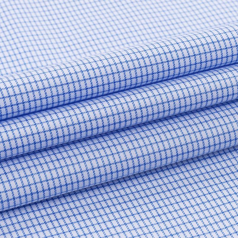 FIRS Men's Business Casual Short Sleeve Plaid & Striped Shirt