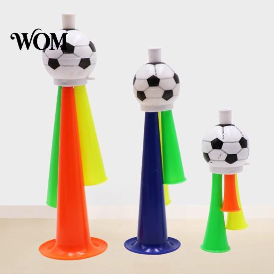Black And White Football Horn 2Pcs Soccer Cheering Horn, 3 Tone Sports Fan Noise Maker, Kids Toy Handheld Stadium Trumpet for Game Day, Party