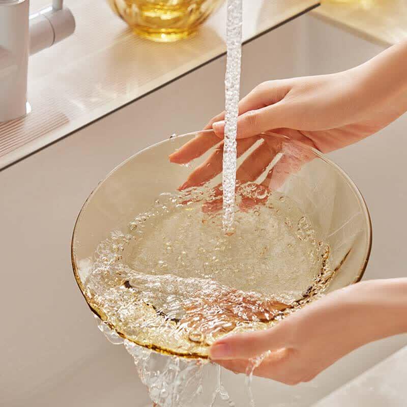 GLASSLOCK Amber Glass 2-Piece Small Dish Set