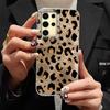 Luxury Leopard Purple Pattern Women Gilrs Phone Case for Samsung Galaxy S25 Edge S24 S23 S22 S21 S20 FE Plus Ultra Shell Cover
