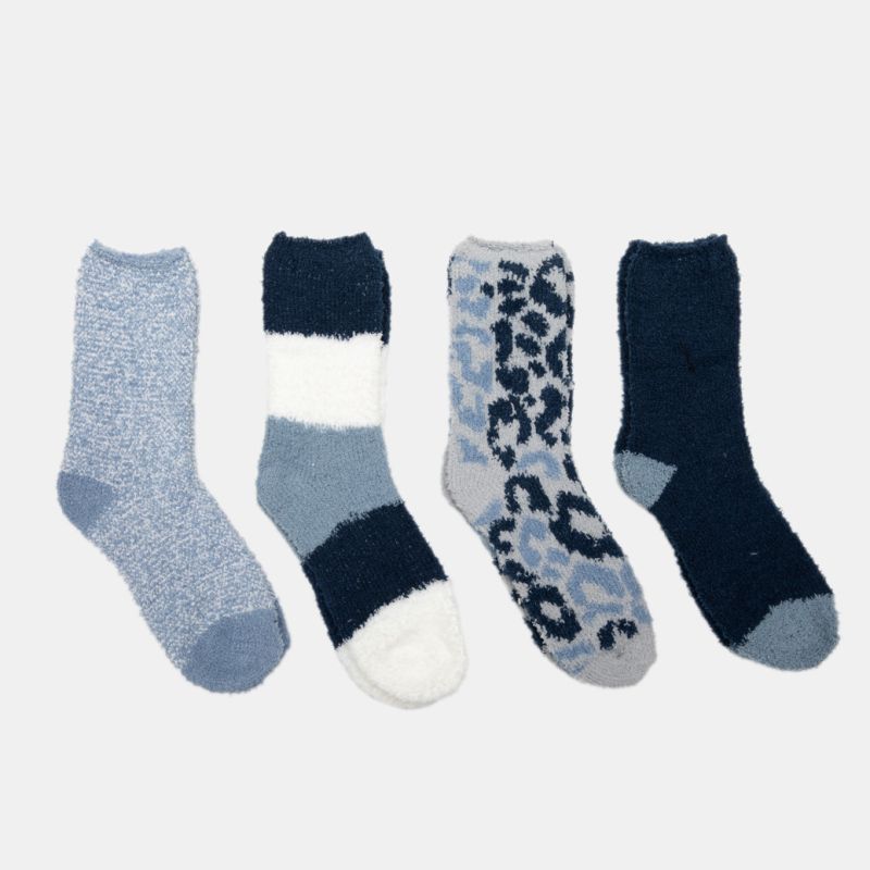 Set of 4 Pairs of Zarina Slipper Socks for Women LULU CASTAGNETTE