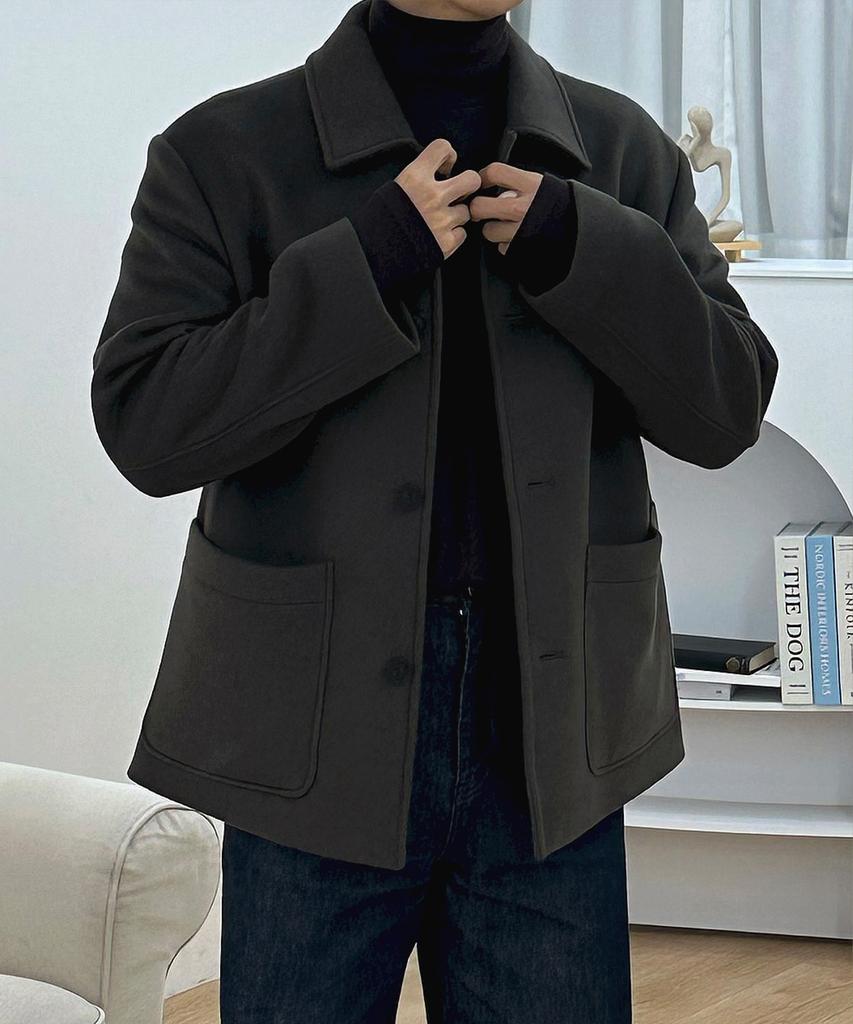 Mindbridge [On] Do Good_Cashmere Semi-Overfit Half Coat - 3 Colors