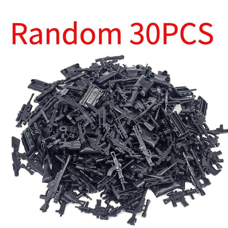 Military Soldiers Figures Weapons Building Blocks Accessories Two-color Guns Assault Sniper Rifles M16 M4 Model Bricks Toy Gift