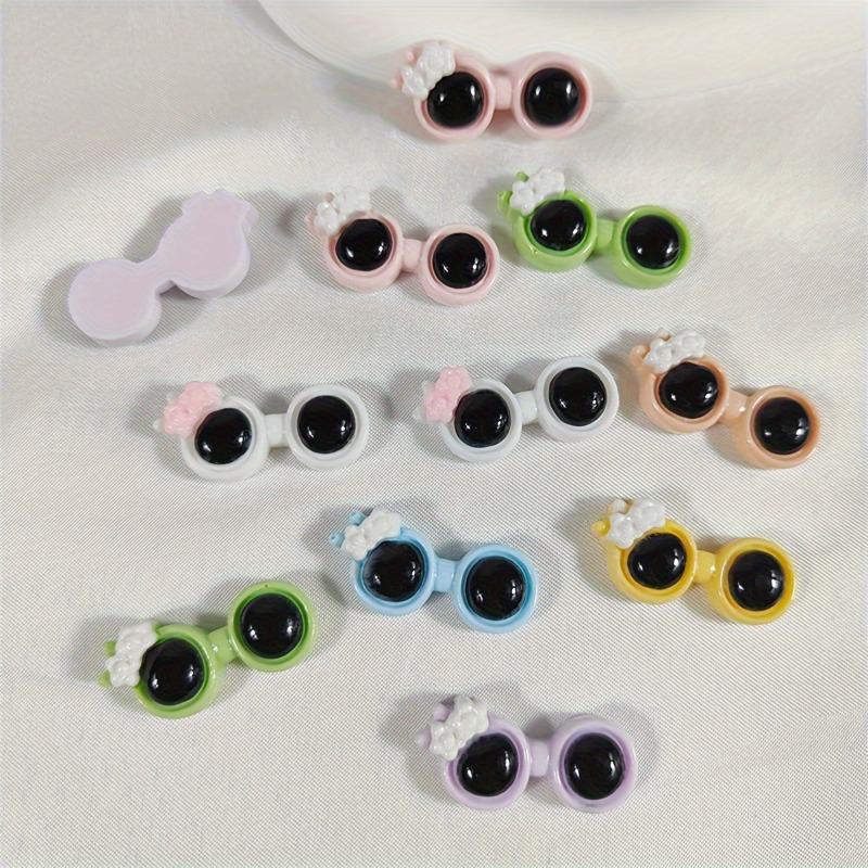 Cartoon Glasses DIY Handmade Resin Accessories Cream Gel Phone Case Creative New Headpiece
