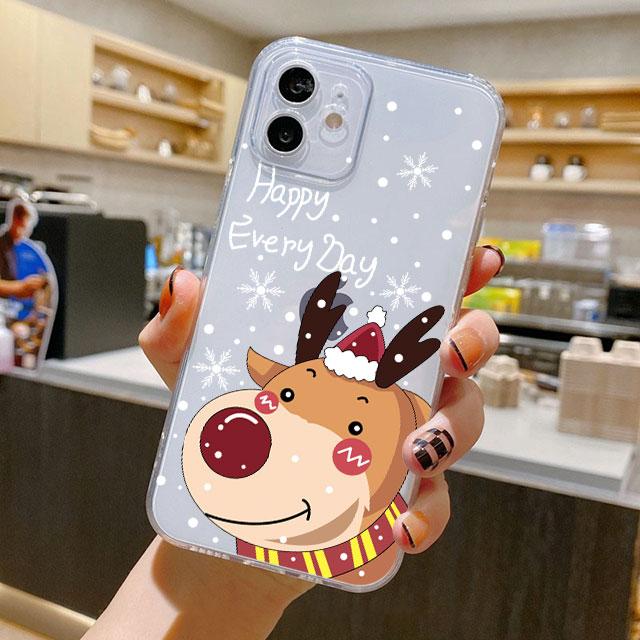 

Чехол Snow Merry Christmas для iPhone 14 11 12 Pro 13 Pro Max XR XS X 6s 7 8 Plus SE 2020 13 Mini, роскошный противоударный прозрачный чехол iPhone 14 Pro Max