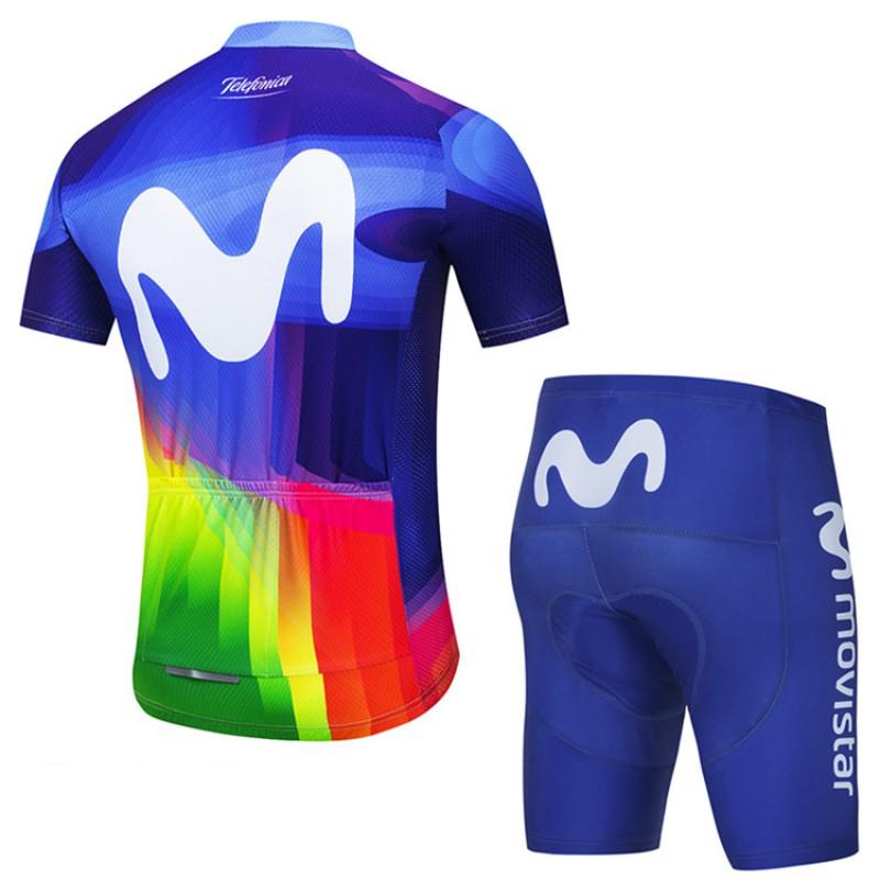 Mens Cycling Jersey Set Short Sleeve Breathable Road Bike Apparel Outdoor Sport Wear
