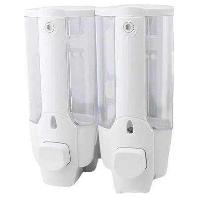 ABS Wall-mounted Liquid Dispenser Manual Operation 640ml Soap Dispenser Large Capacity Touchless Shower Dispenser Office