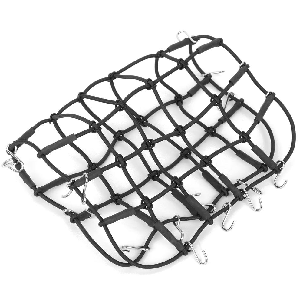 Elastic Luggage Roof Rack Net Stretchable Simulation Accessory for 1 8 1 10 RC CrawlerBlack