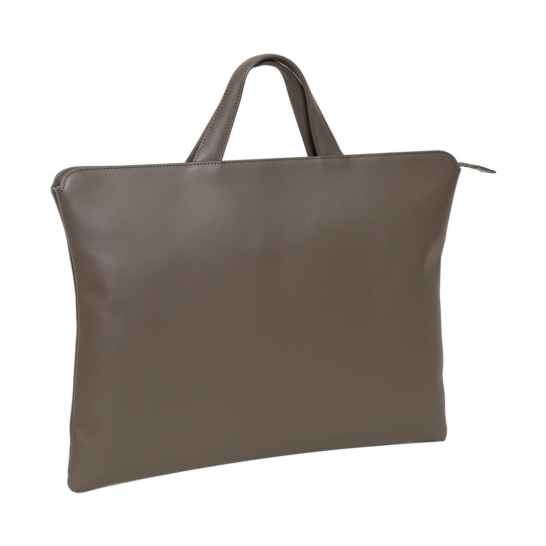 

SA116 Genuine Leather Tote Bag Compatible with B4 Thin Zipper Dark Gray [Tryon] Size, Gusset, Closure, Briefcase, темно-сірий