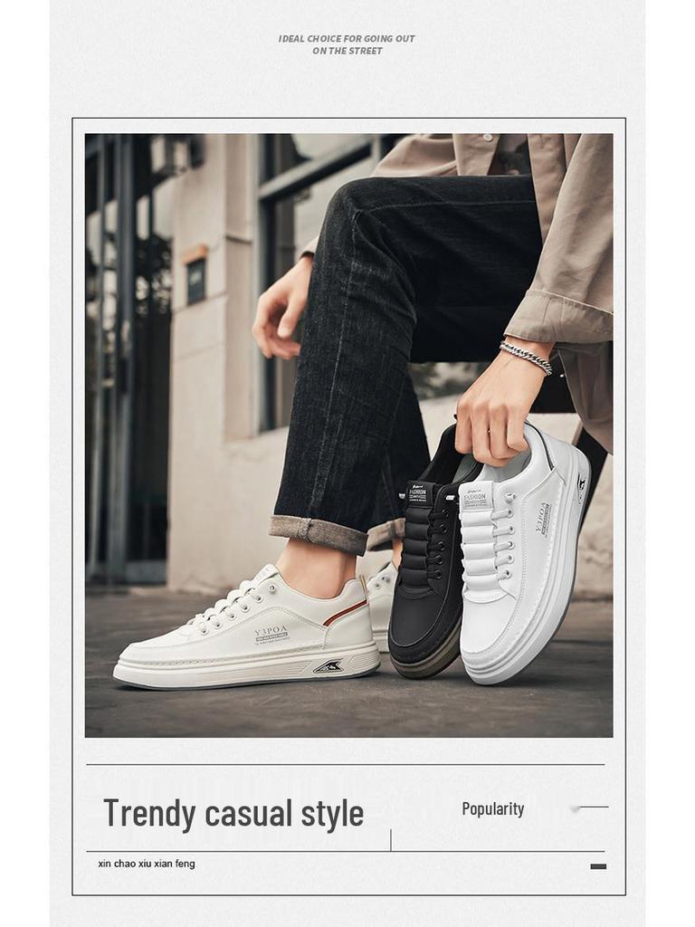 2025 Men's Breathable White Slip-on Sneakers - Versatile, Trendy, Casual Sports Shoes