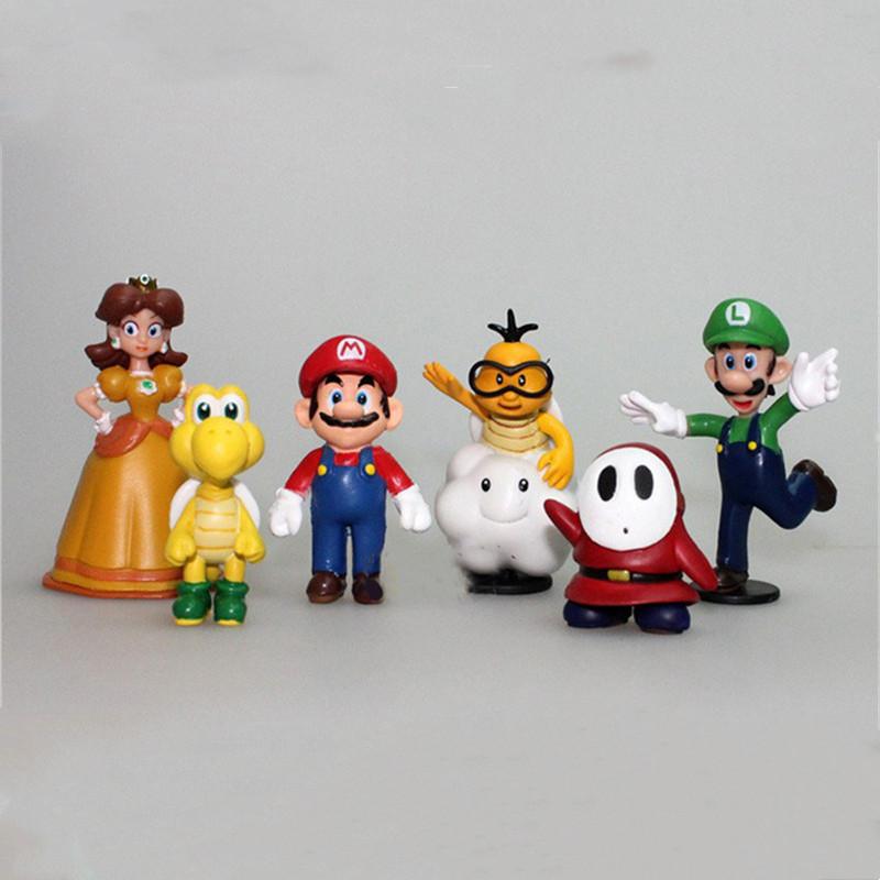 6 Super Mario hand Super Mario Mario boxed doll ornaments boy gift