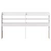 VidaXL Headboard with Shelves White 135 Cm Solid Pine Wood, Wooden Headboard, Headboard with Storage, Headboard 850954