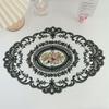 Vintage Floral Lace Tablecloth Handwoven Hollowed-Out Design For Elegant Home & Living Room Decor Perfect For Coffee Tables Coffee Tablecloth