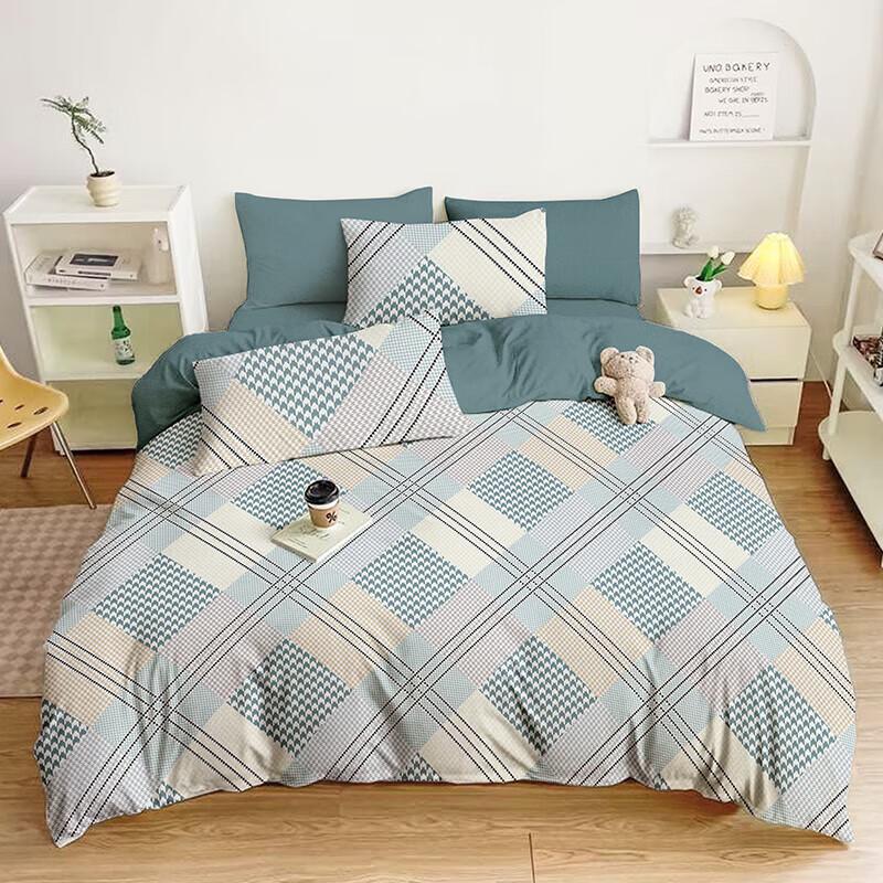 Комплект постельного белья Mercury Home Textiles из хлопка в клетку