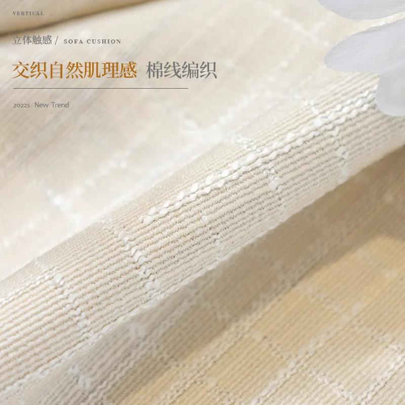 Japanese Cotton Linen Sofa Cover Pet Mat Protector Non-slip Couch Slipcover Four Season Universal Sofa Cushion for Living Room