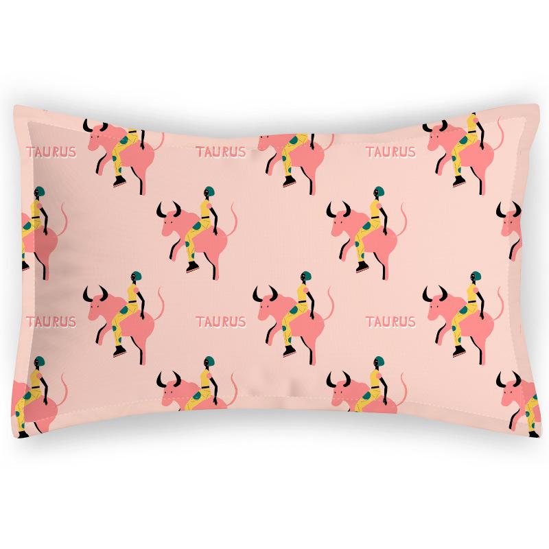

Mr. Bag Chinese Style Cow Shading Pillowcase Children s Cartoon Pillowcase Digital Printed Pillowcase 30 * 50cm satin