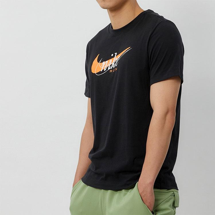 Nike Logo Crew Neck Short Sleeve T-Shirt Men Tops Black FD0125-010