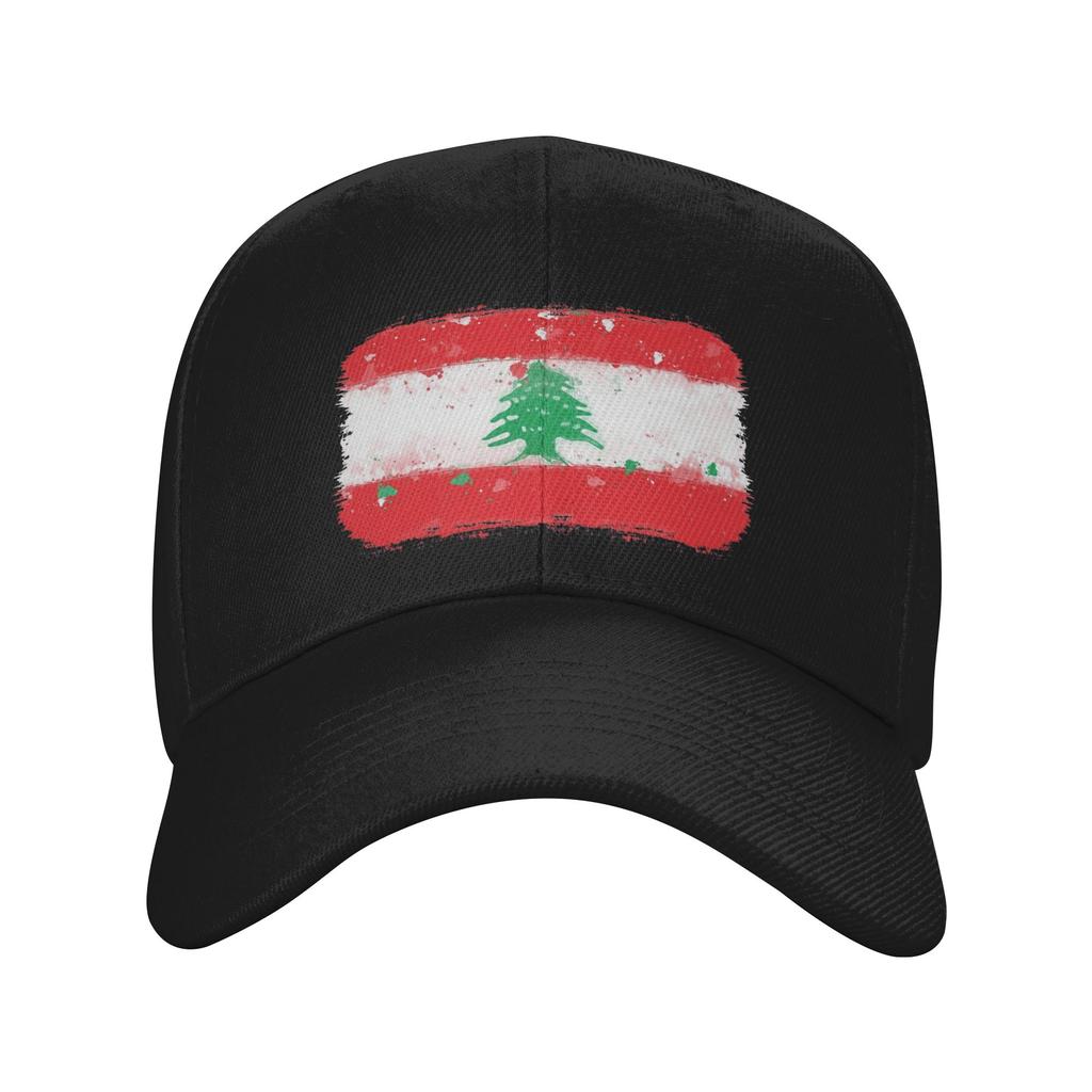 Lebanon Flag Heart Cap Retro Dad Hat For Unisex Women Adjustable Casual Headwear