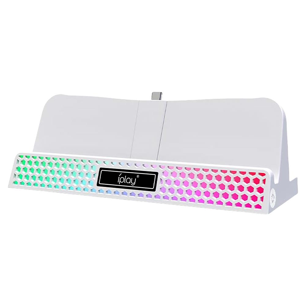 

Зарядная подставка для PS5 Portal с RGB-подсветкой, держатель с зарядной базой, съемная подставка, подставка-зарядка для консоли PlayStation Portal белый