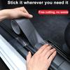 Protector de Umbral de Coche de Fibra de Carbono 3D Impermeable Antiarañazos Pegatina Negra Nano para Carrocería de Coche Película Protectora Automotriz DIY