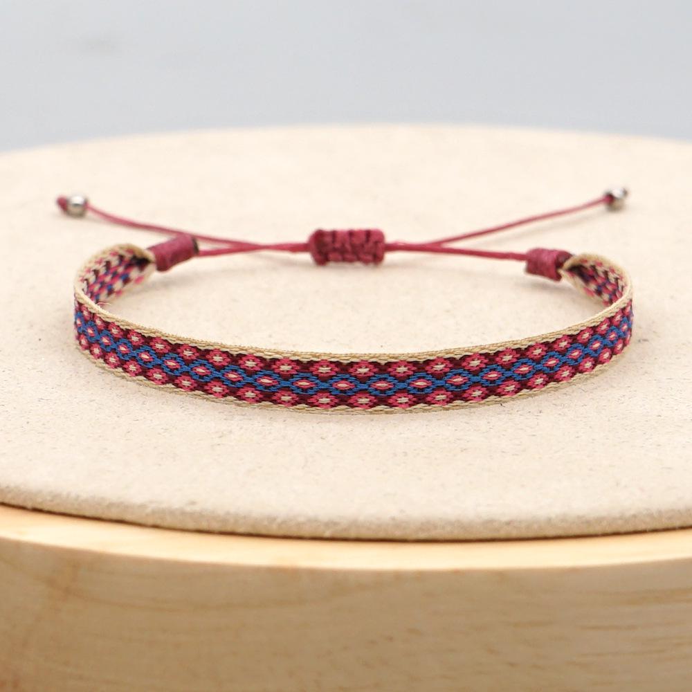 Bohemian Woven Bracelet: Spanish Retro Court Pattern for Women, Nepal Ethnic Style Handmade Jewelry