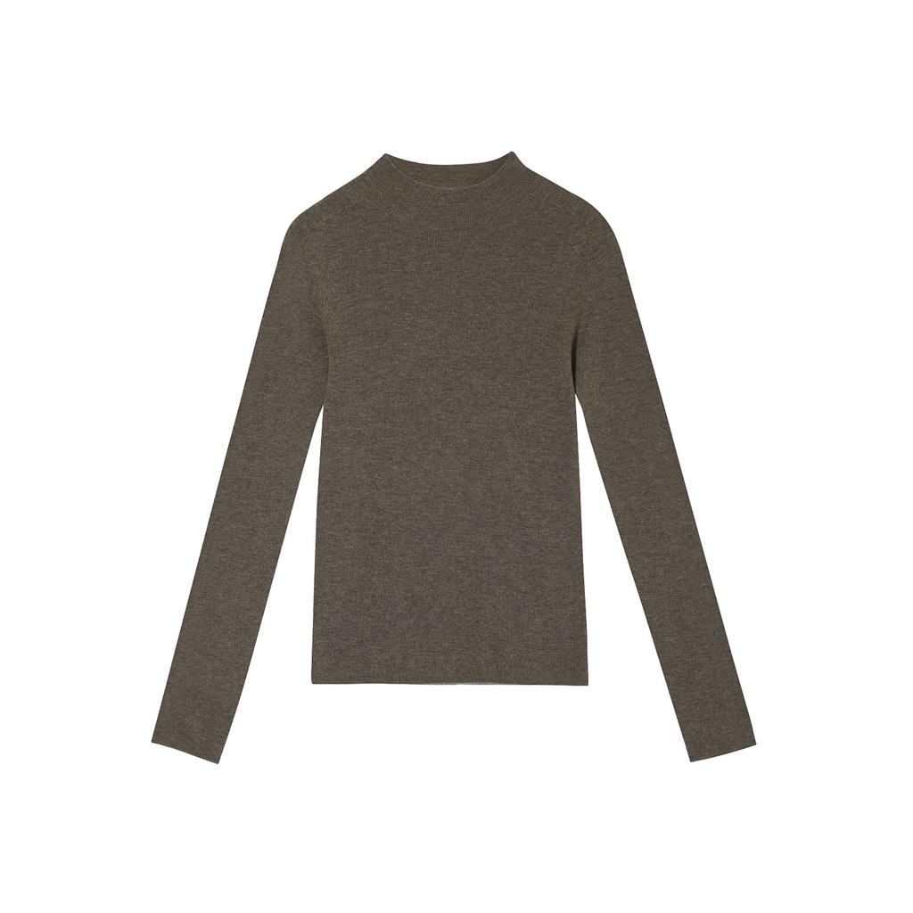 Autumn and Winter Cashmere Bottoming Shirt Wool Knitted Semi-turtleneck Pullover Knitted Sweater for Women