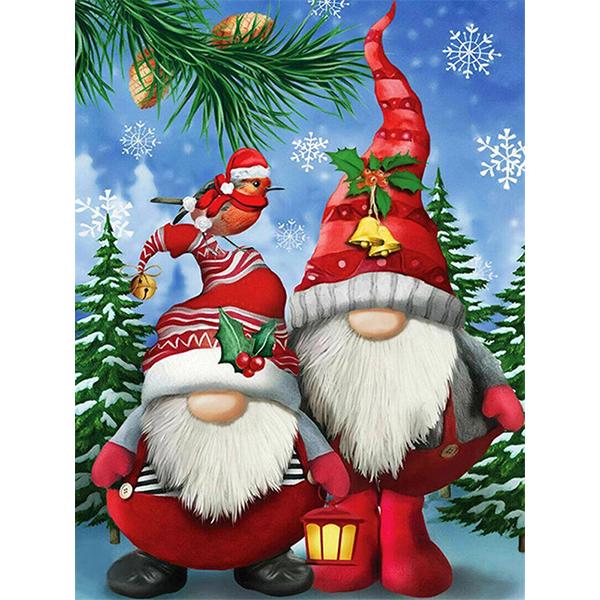 5D-Diamant-Malerei-Set zum Selbermachen, Weihnachtsmann, Perlen, Diamant-Stickerei, Weihnachtsbaum, Kreuzstich, Strass-Mosaik, Wohnkultur, Geschenk