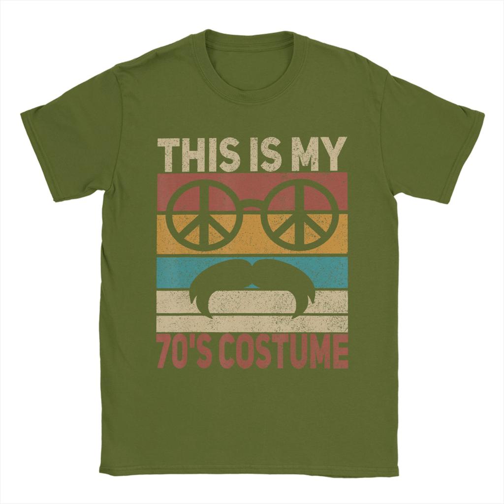 This is My 70s Costume 70 Styles Unisex 70's Disco 1970s T-Shirt Summer  Fashion T Shirts Unisex Tees Short Sleeve Vintage Tshirt