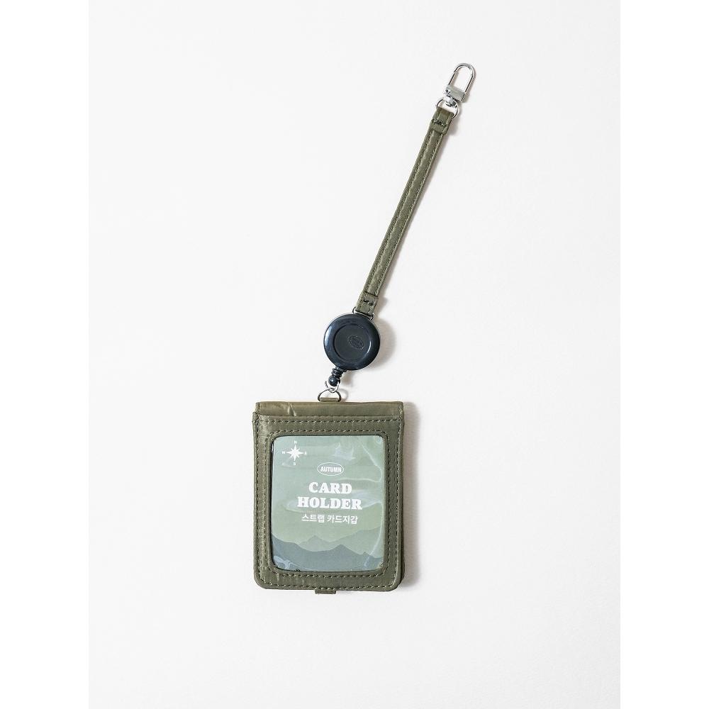 

Daiso Hello Autumn Strap Multipurpose Card Wallet Khaki