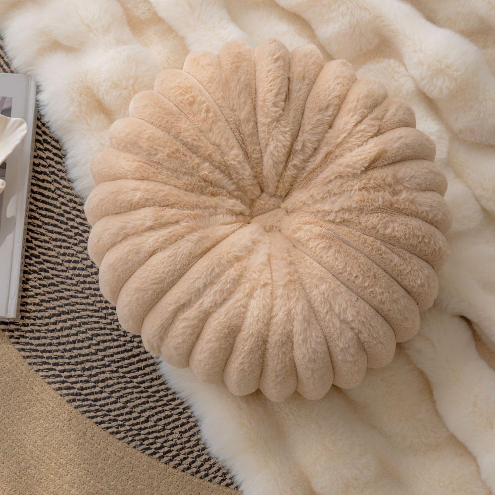 Round Sofa Throw Pillow PP Cotton Filling Seat Cushion Modern Butt Pad Tatami