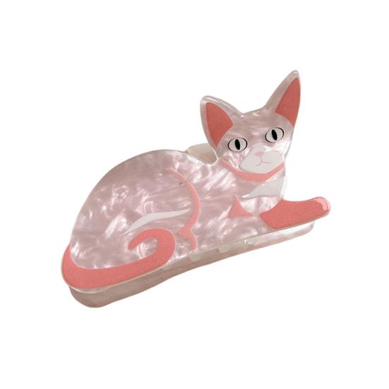 Women Hair Clip Cartoon Cat Dog Shape Hair Claw Anti-slip Teeth Large Size Back Head Shark Hair Claw Hair Accessories