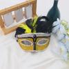 Stylish Feathered Accented Face Cover For Halloween Cosplay Event Lightweight Halloween Party Accessories