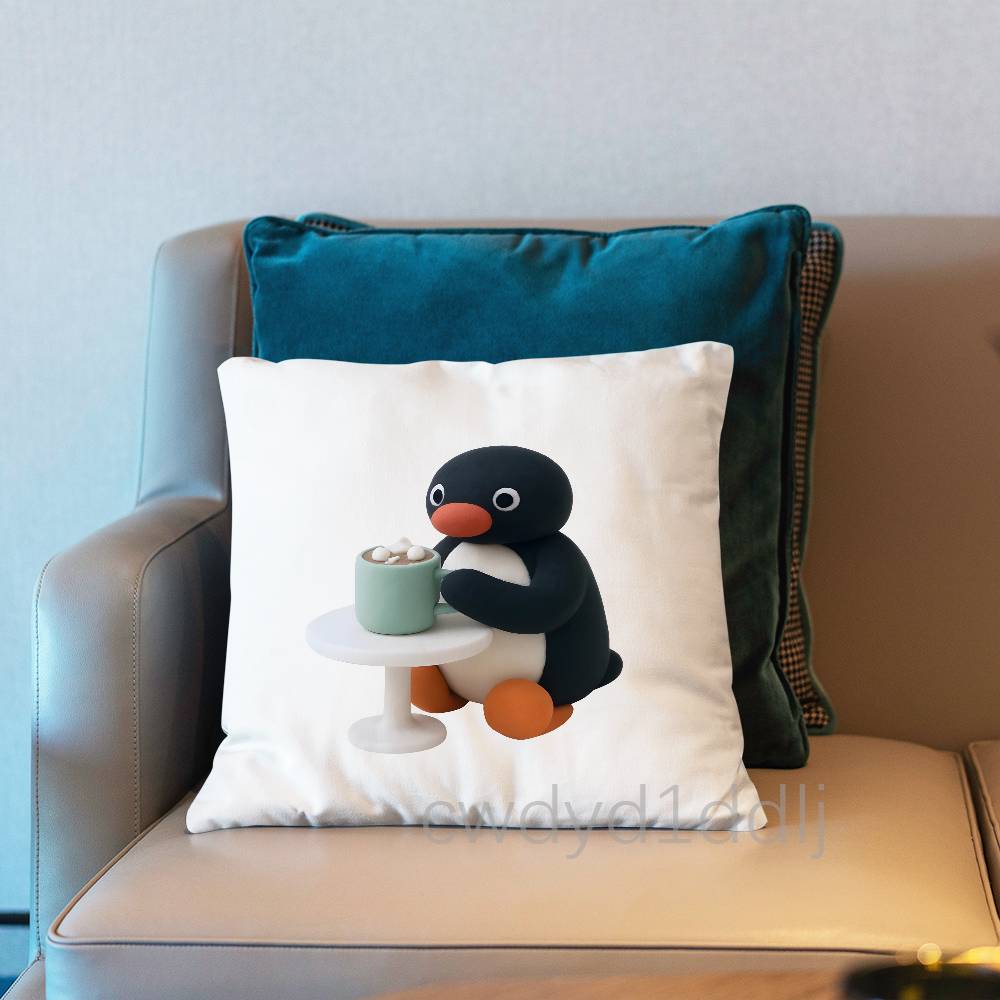 PPINGU Pingu Cute Pillow Case Cover Square Sofa With For Pattern Comfortable Cushion suitable Of Room