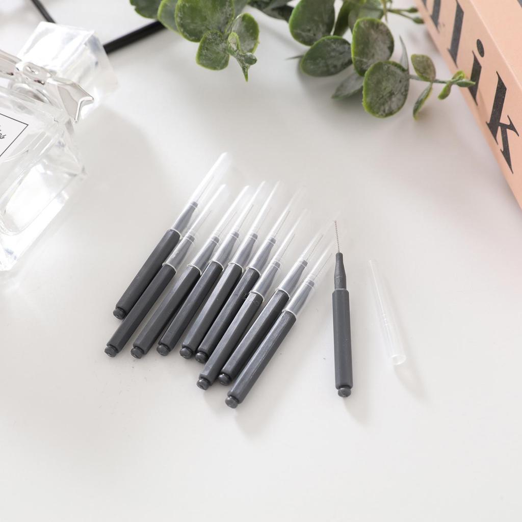 Colored Disposable Spiral Eyelash and Eyebrow Brush Combo
