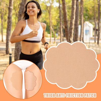 Anti Chafe Thigh Tape Breathable Anti Chafing Thighs Elastic Wear Resistant Friction Pad 10 Pieces For Leg Cycling Elbows Heels