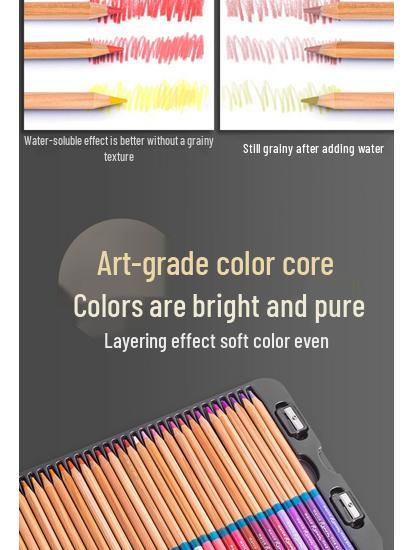 Marco Renoir Oil-based Water-soluble Colored Pencils, 120 Professional Colors, Hand-painted, Available In Sets of 72 or 48.