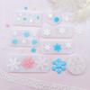 Snowflake Silicone Mold For Chocolate Baking Christmas Cake Decoration Reusable Food Safe Nonstick Design Mould