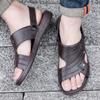 Non Slip Sandals for Men Wearing Thick Soled Waterproof Beach Shoes Outdoors In Summer Middle-aged Men's Slippers
